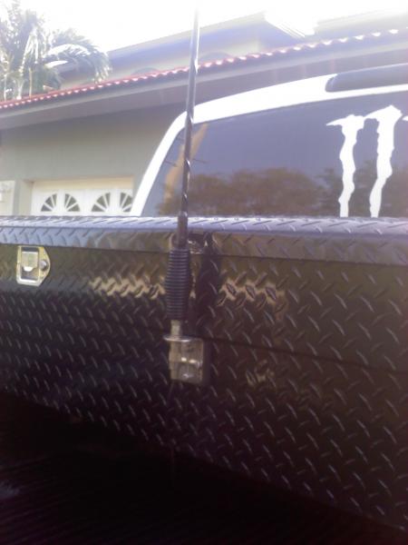 Whip antenna on sale mount for toolbox